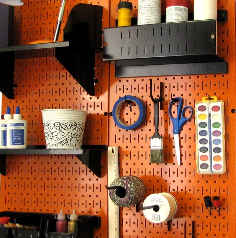 Wall Control 30-P-3232OR Orange Metal Pegboard Pack - Image 3